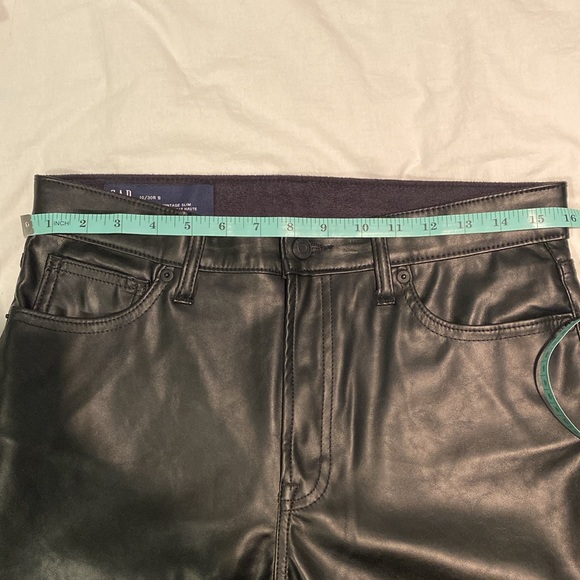 Gap Vegan Leather “high rise vintage slim” jean - Picture 7 of 7